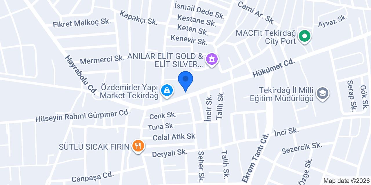 Konfor Mobilya Tekirdağ konumu