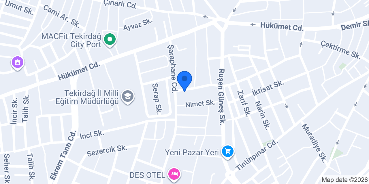 Tekirdağ Nakliyat konumu