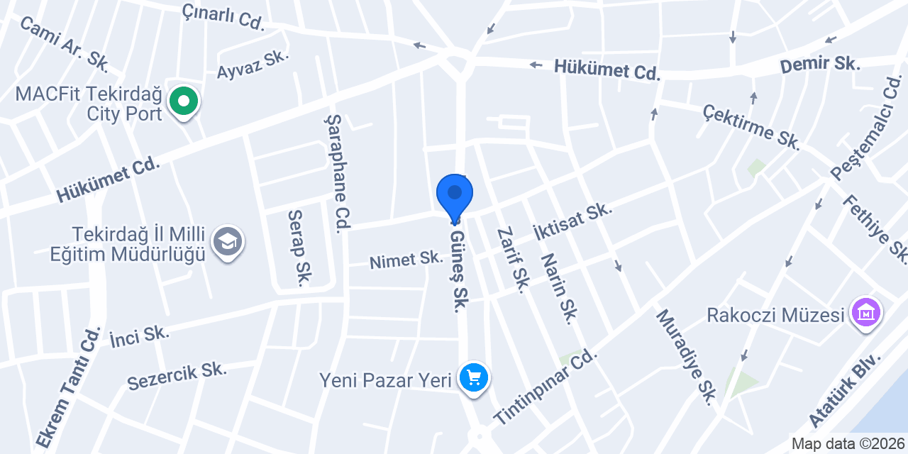 Güneş Mobilya konumu