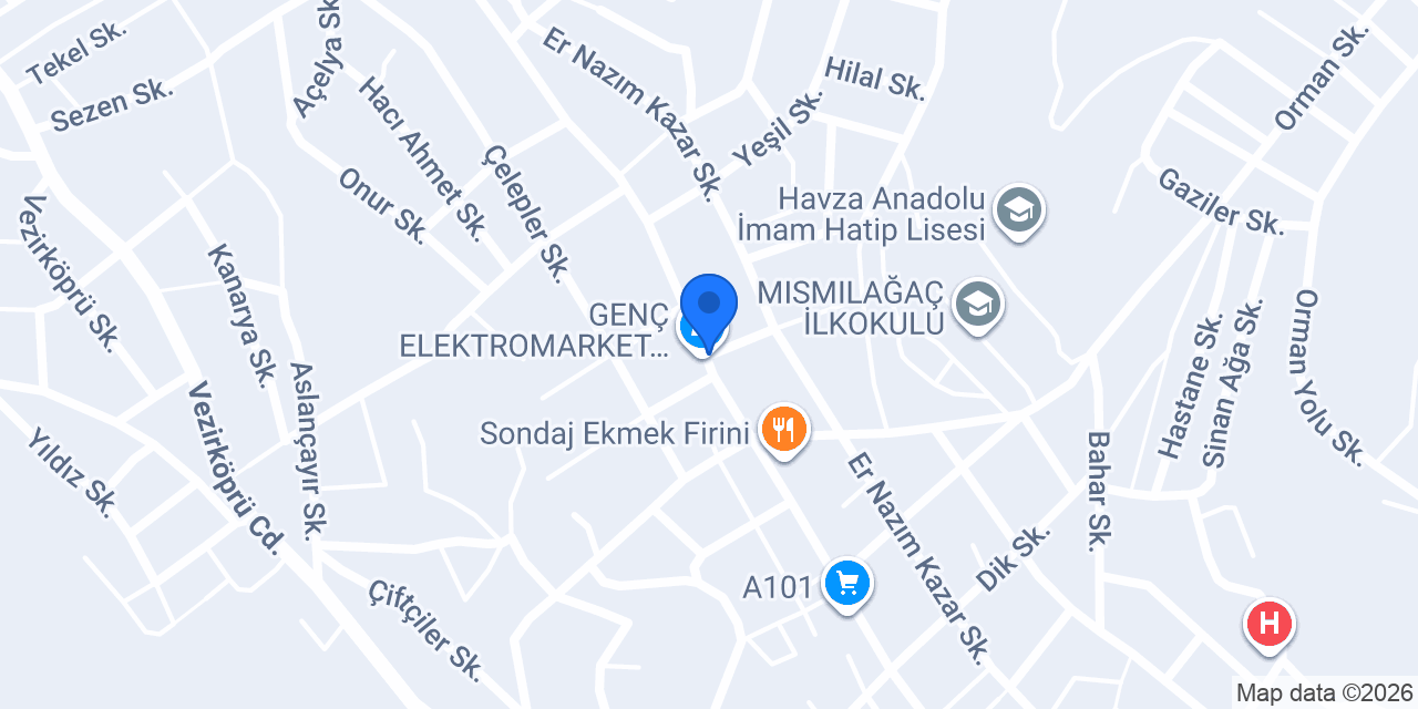 Akyüz Otomotiv konumu