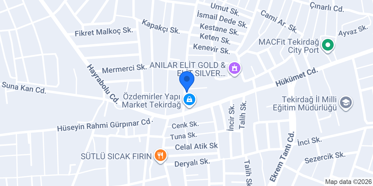 Tekirdağ Lokmacısı konumu