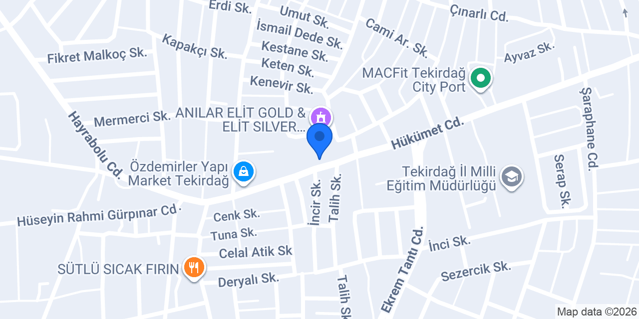 Divanev | Tekirdağ Süleymanpaşa konumu