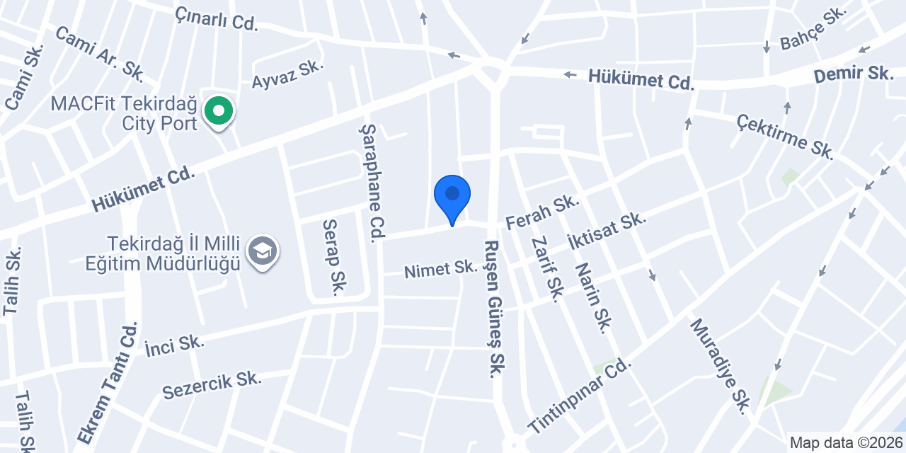 Neva Site Yönetimi - Tekirdağ Site Yönetimi konumu