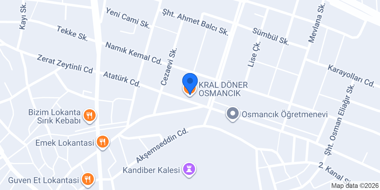 KRAL DÖNER OSMANCIK konumu