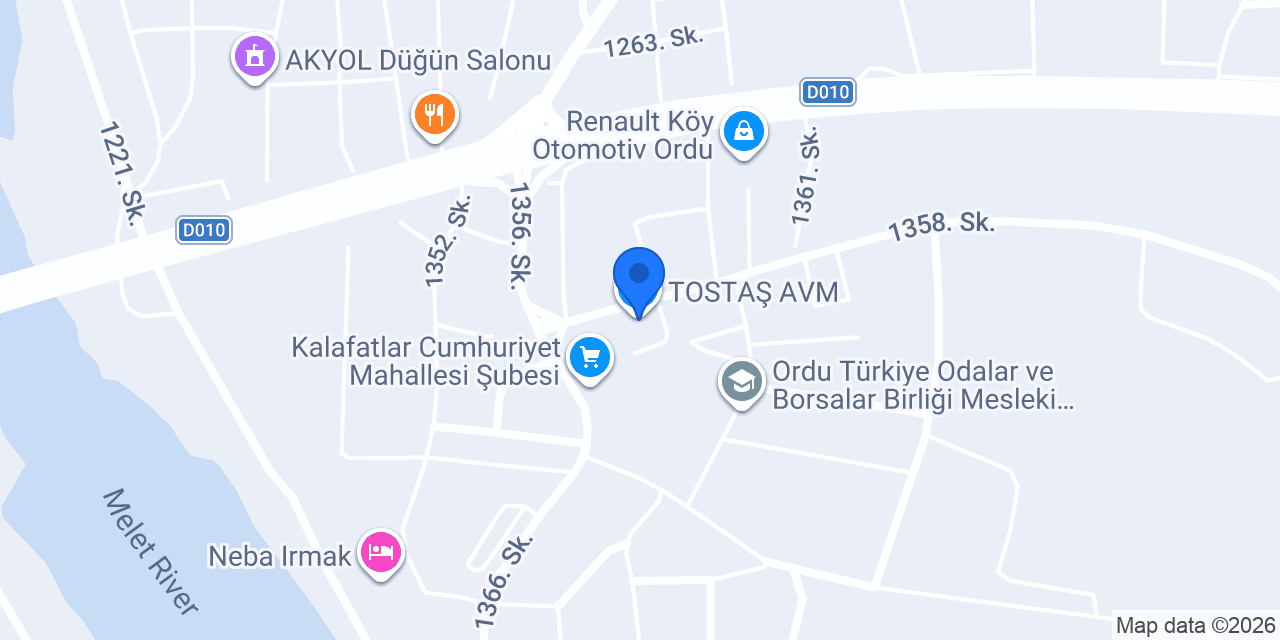 TOSTAŞ AVM konumu