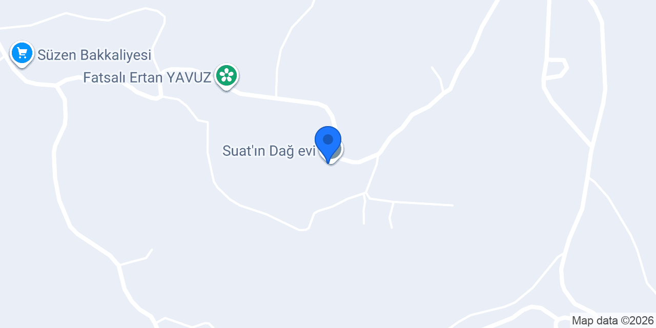 Suat'ın Dağ evi konumu