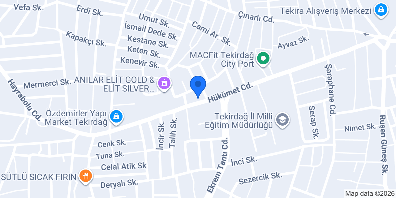 Enza Home | Tekirdağ konumu
