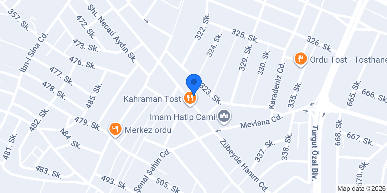 Uzunlar Pide Lahmacun konumu