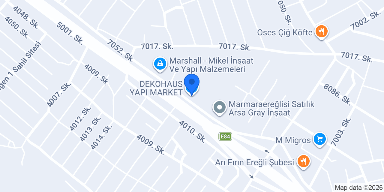 DEKOHAUS YAPI MARKET konumu