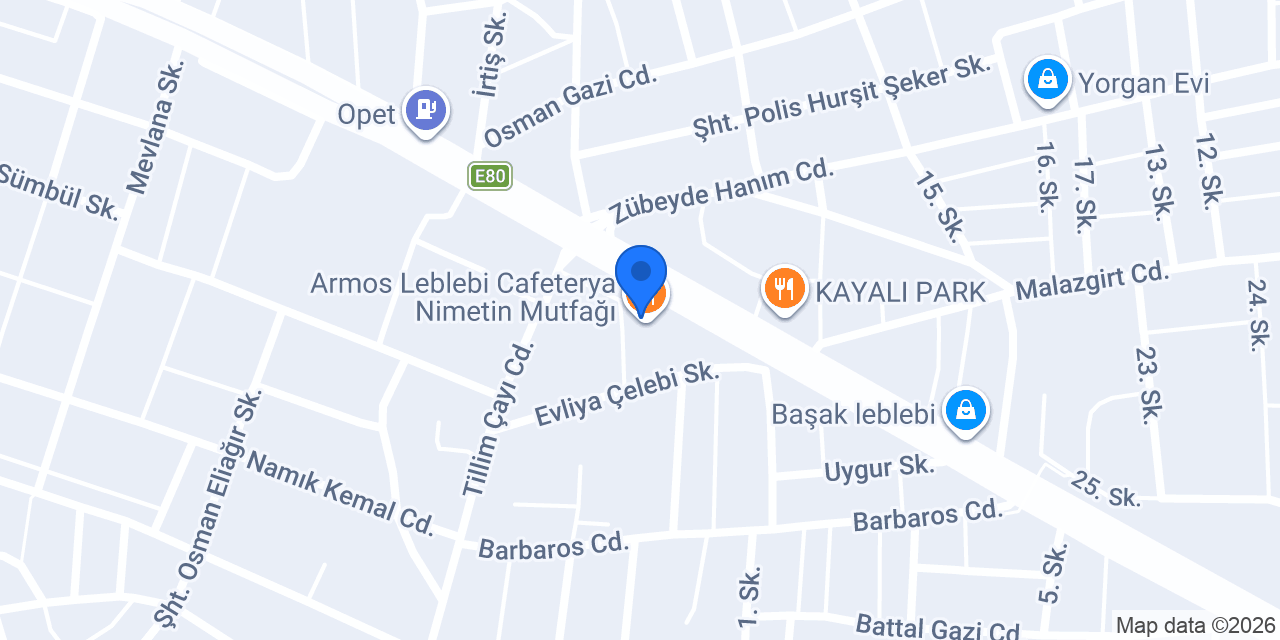 Nimetin Mutfağı konumu