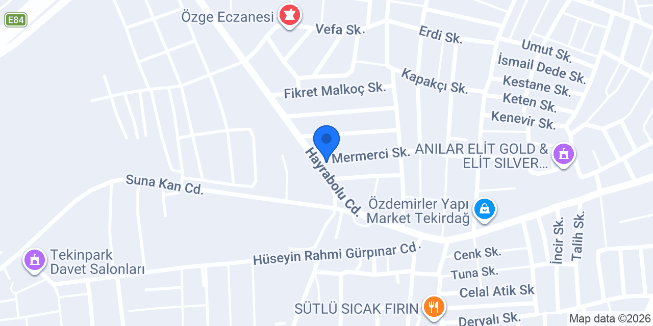 Art Reklam Tekirdağ konumu