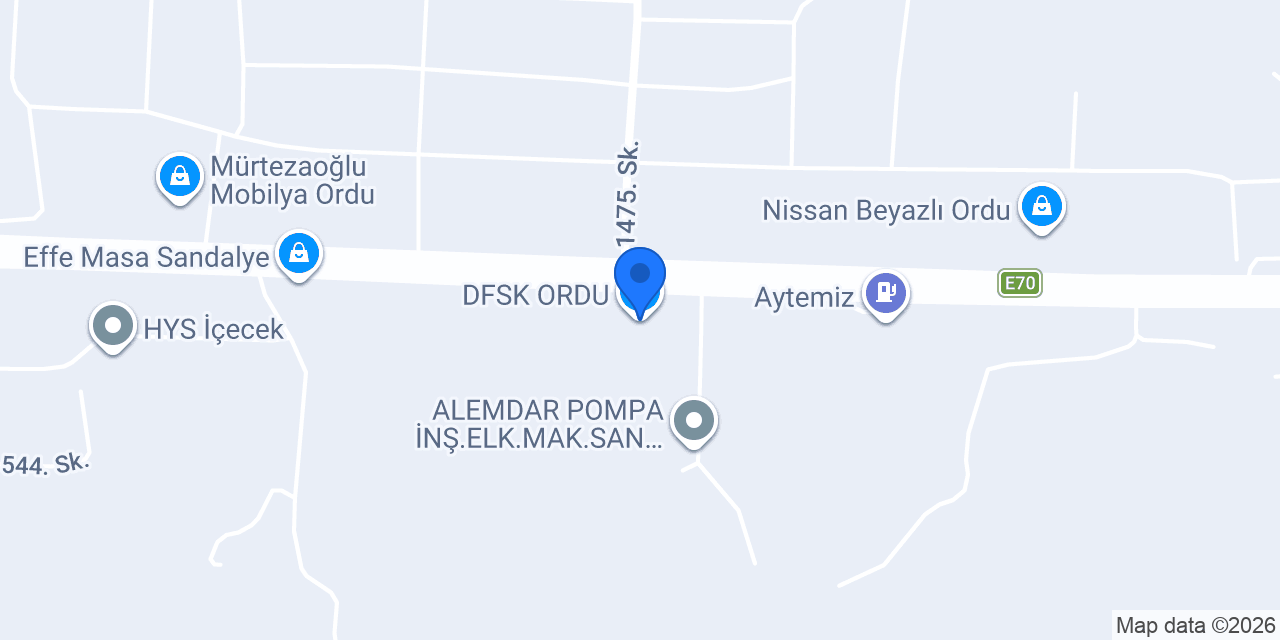 DFSK ORDU konumu