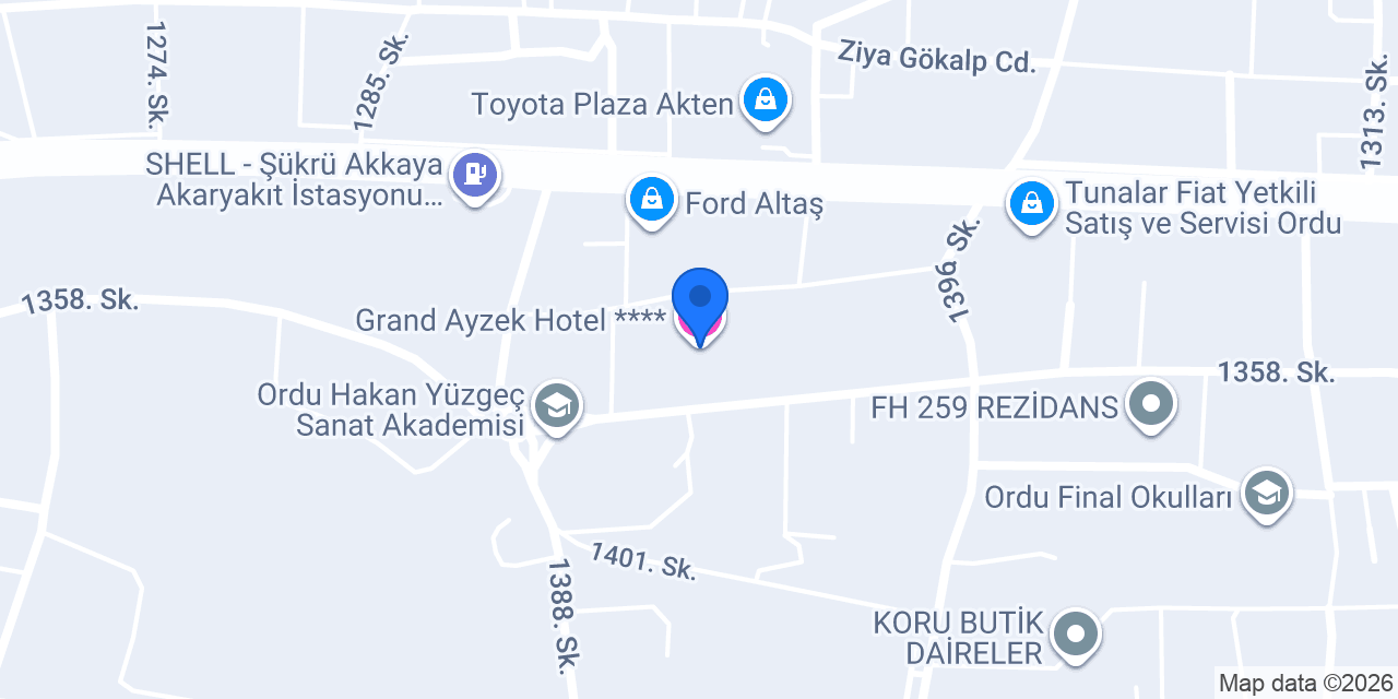 Grand Ayzek Hotel **** konumu