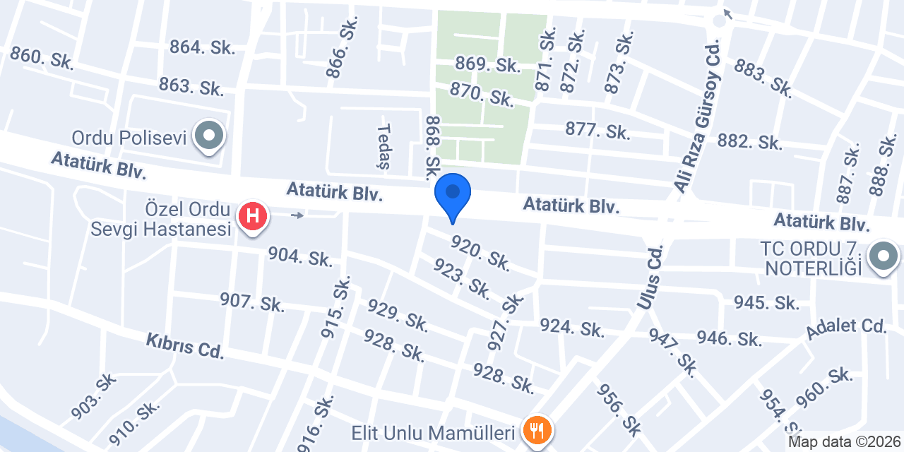 Çorbacı Lezzet Kazanı Ordu 7/24 konumu