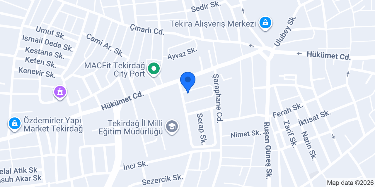 Çınar Mobilya Tekirdag marangoz & Mutfak Dolabı & Gardrop konumu