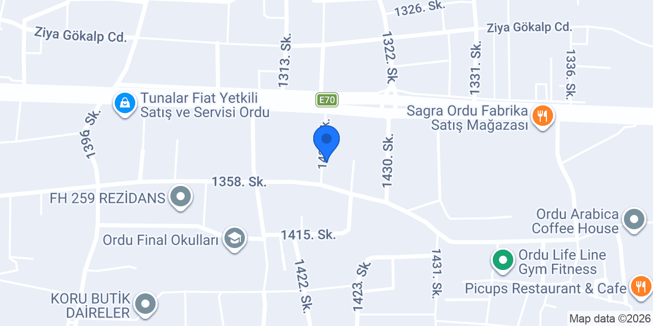 Üvercinka Cafe konumu