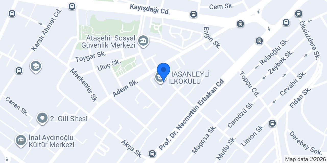 HASANLEYLİ İLKOKULU konumu