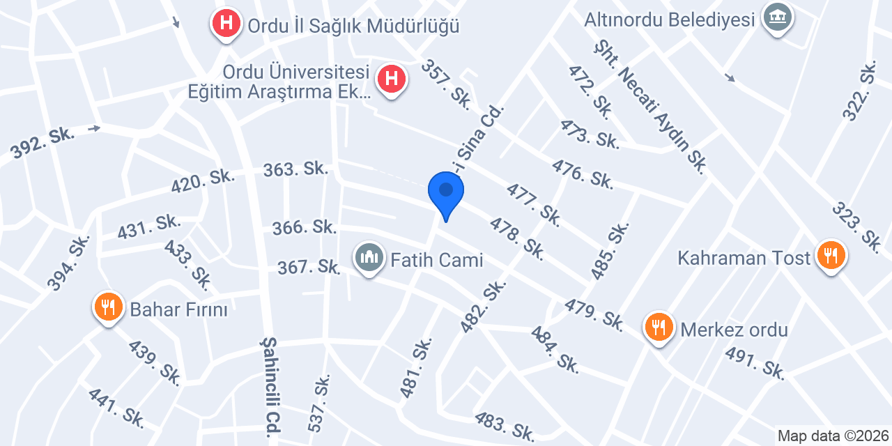 Ekomini Ordu konumu