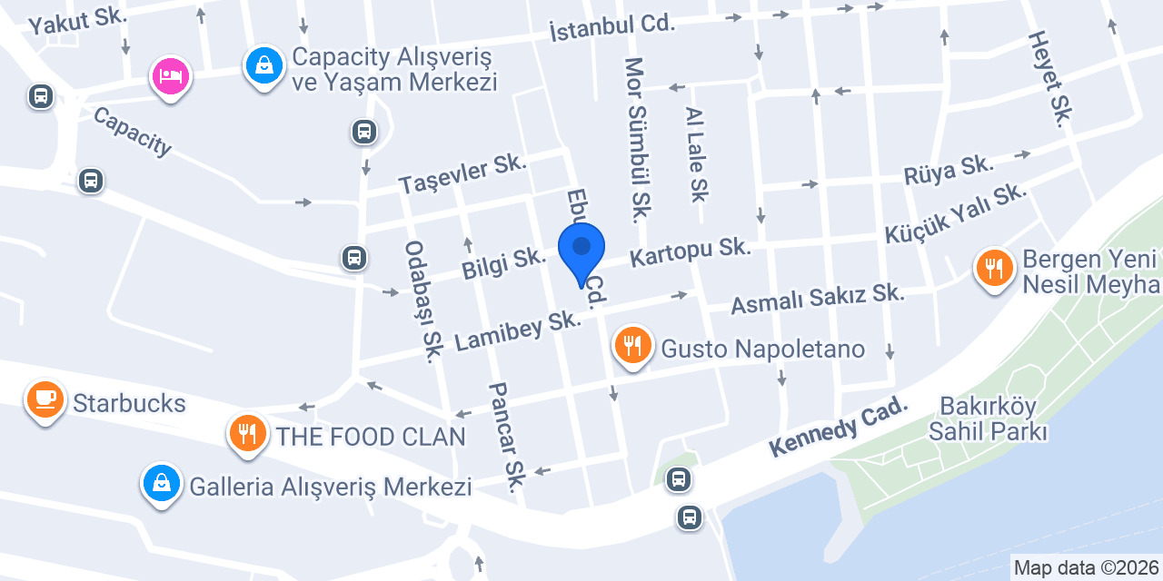 Türk Amerikan Derneği Bakırköy konumu