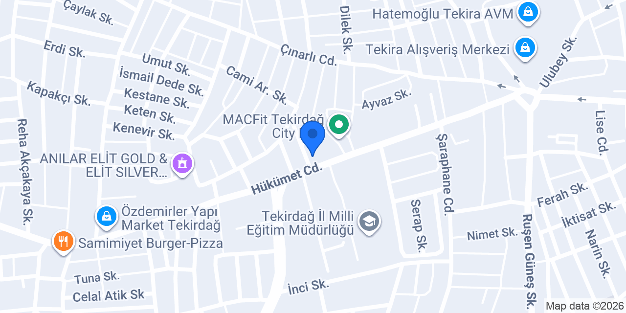 FRESHSALADS TEKİRA AVM konumu