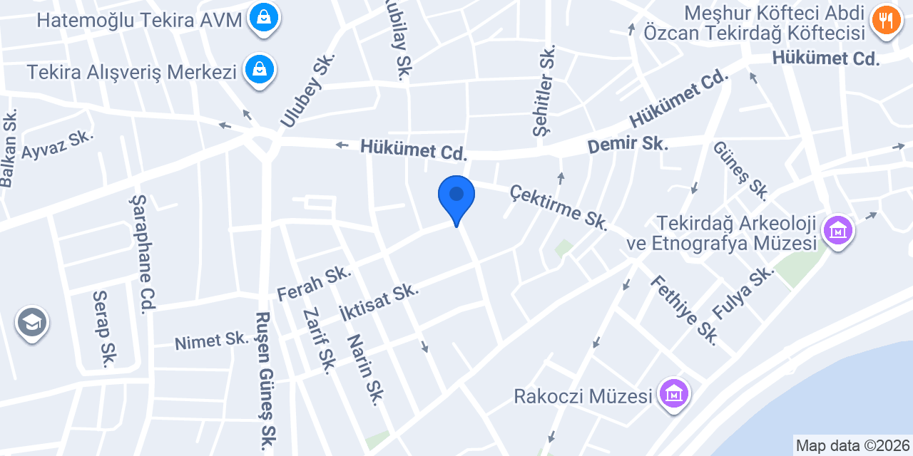 Çorlu Rent A Car konumu