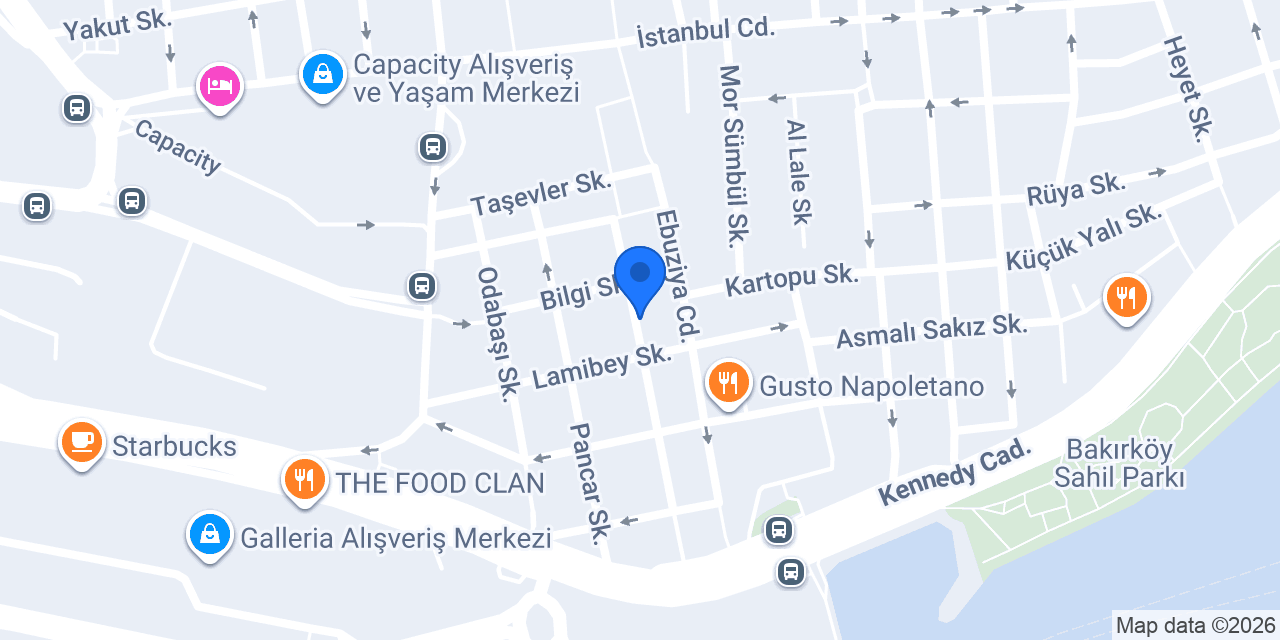 Bakırköy Otel konumu