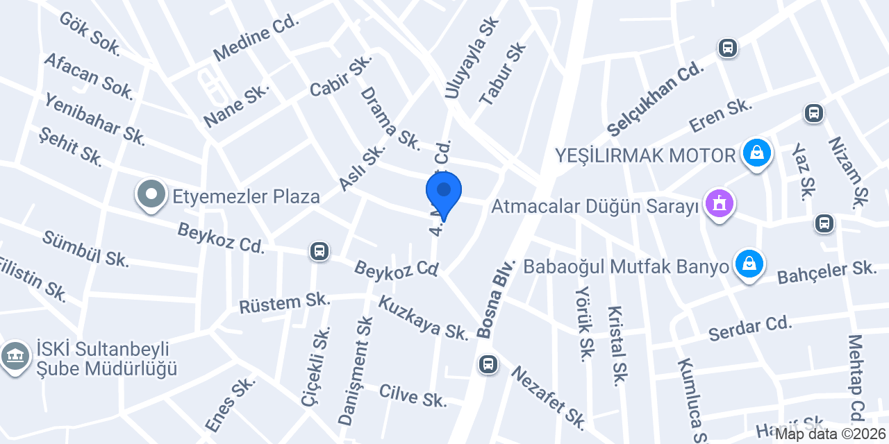 MattVip Sultanbeyli Şubesi konumu