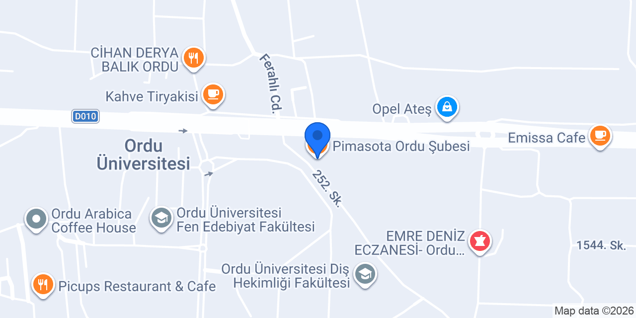 Pimasota Ordu Şubesi konumu