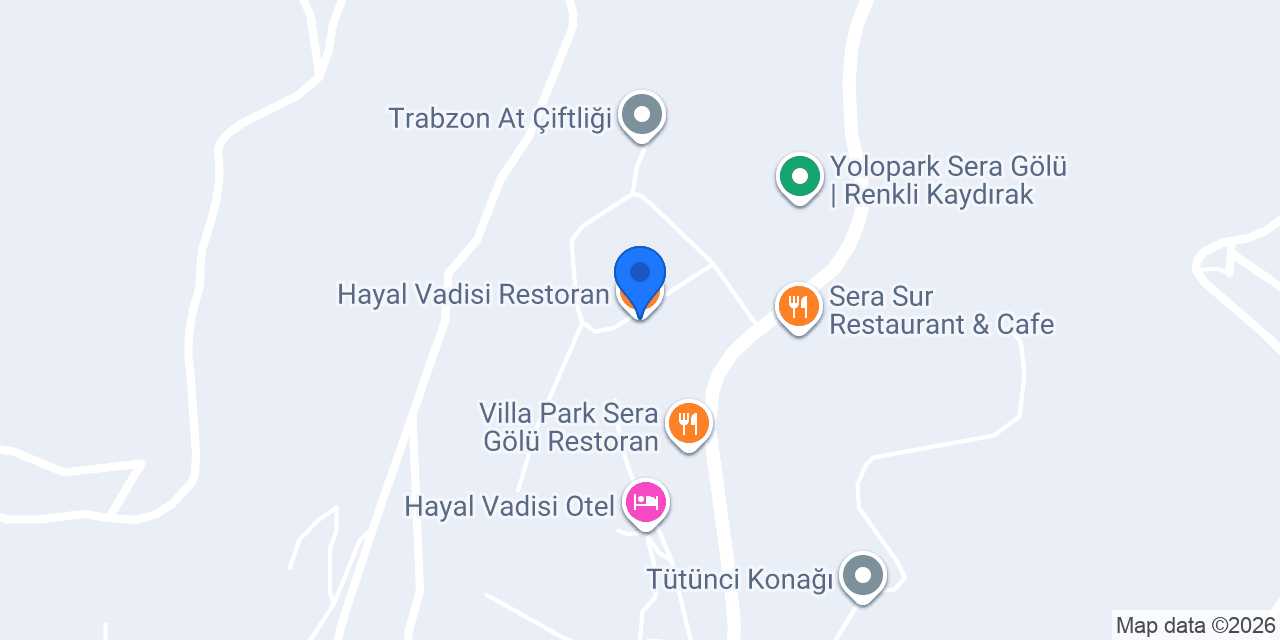 Hayal Vadisi Restoran konumu