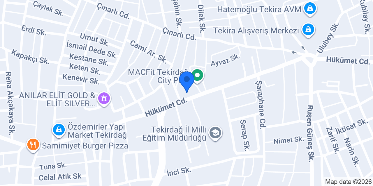 Fulla Moda Tekirdağ konumu