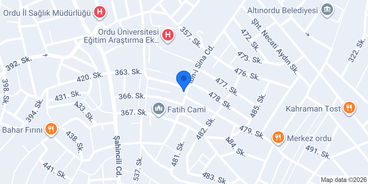 Aydın Yapı Dekorasyon Ordu konumu