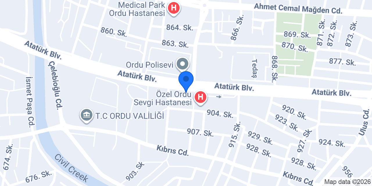 Ordu Bronz Sigorta konumu