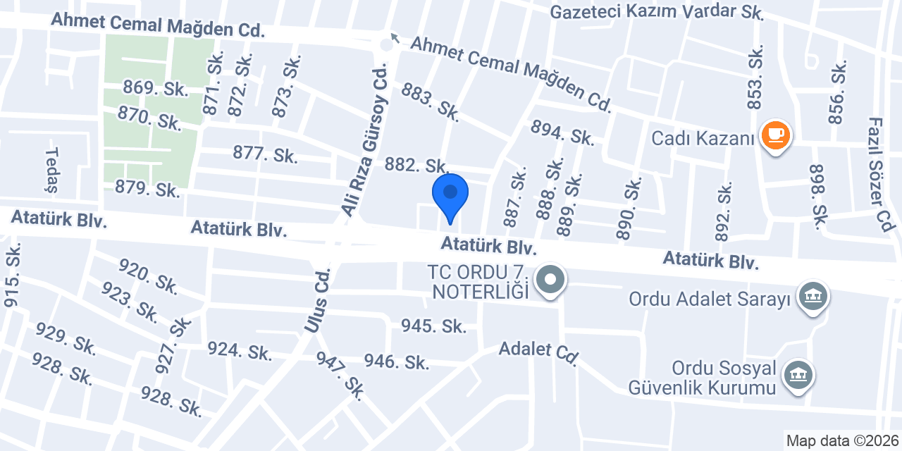 Diş Hekimi Derya ORAL CANDAN konumu