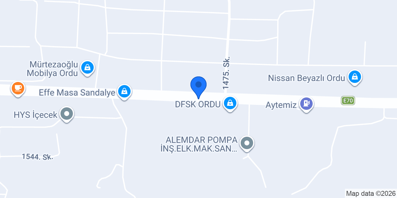 BENSİMO ORDU konumu