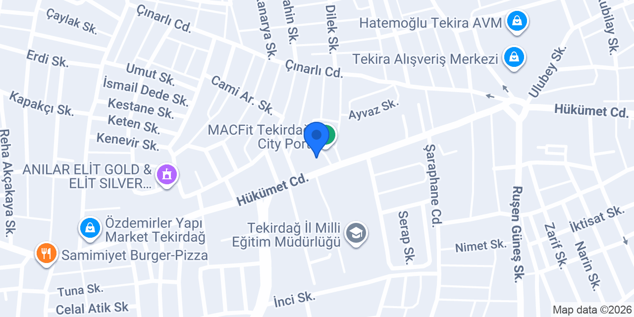 Ziraat Katılım Tekirdağ Şubesi konumu