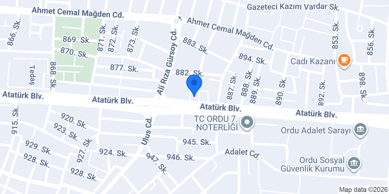 Tusdata Ordu konumu
