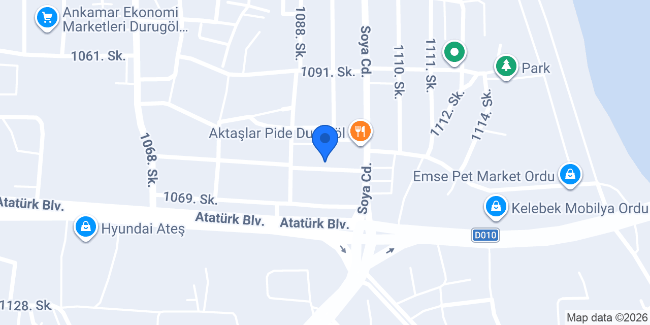 Müdavim Restoran Ordu konumu