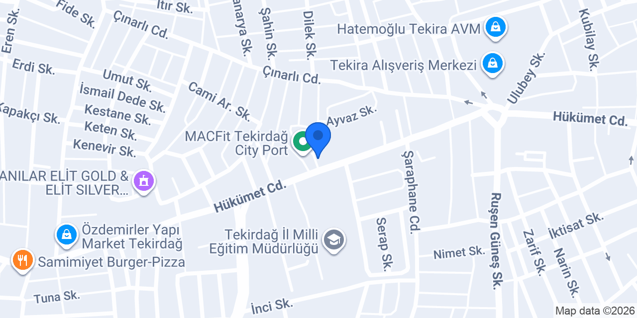 Tekirdağ Web Tasarım konumu