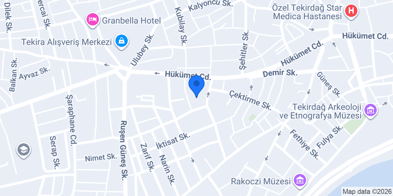 TEKİRDAĞ MASA SANDALYE konumu