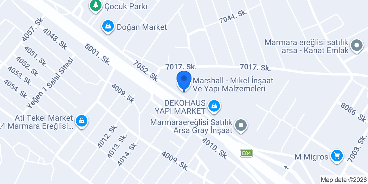 Marshall - Mikel İnşaat Ve Yapı Malzemeleri konumu