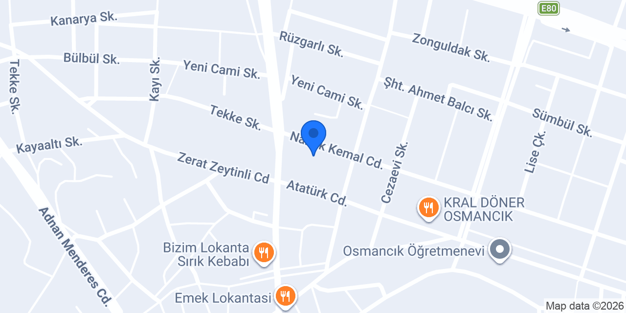 Bizim Cafe konumu
