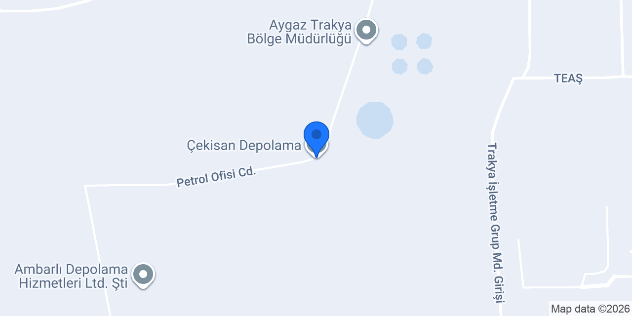 Çekisan Depolama konumu
