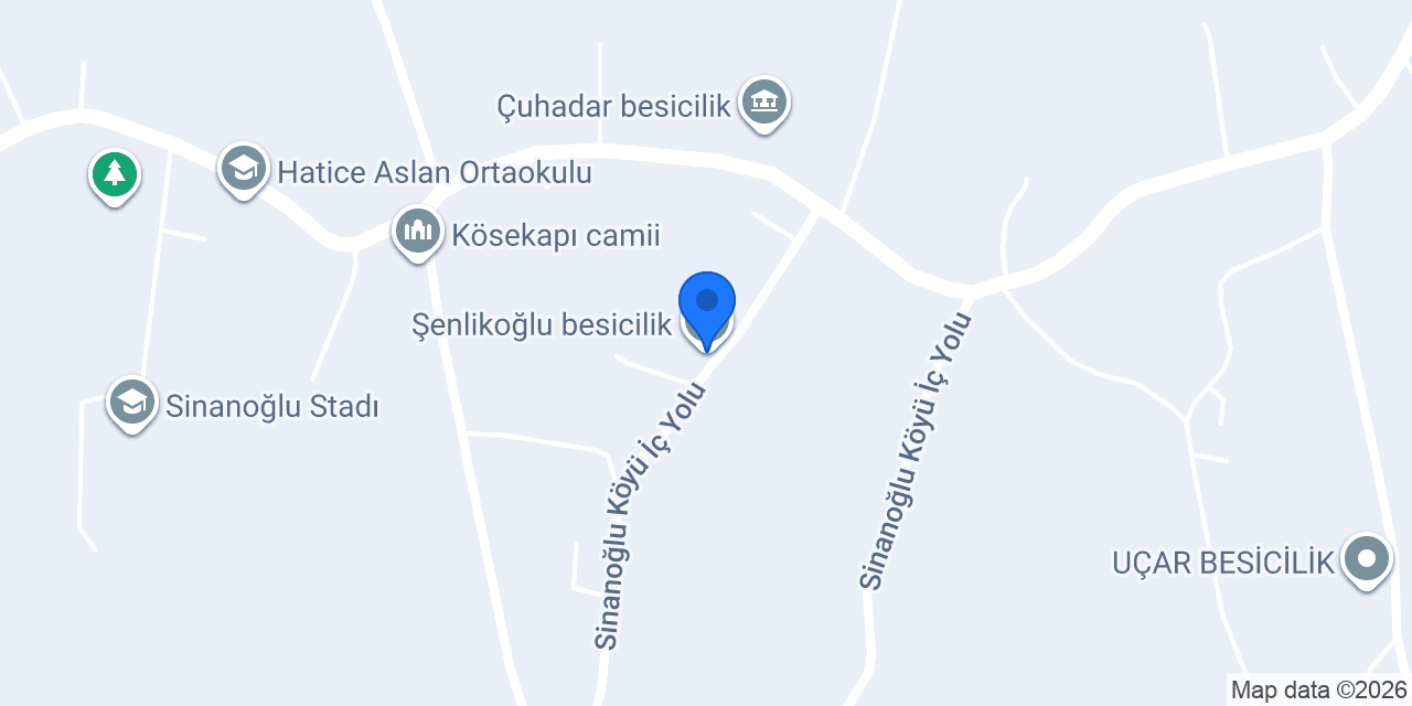 Şenlikoğlu besicilik konumu