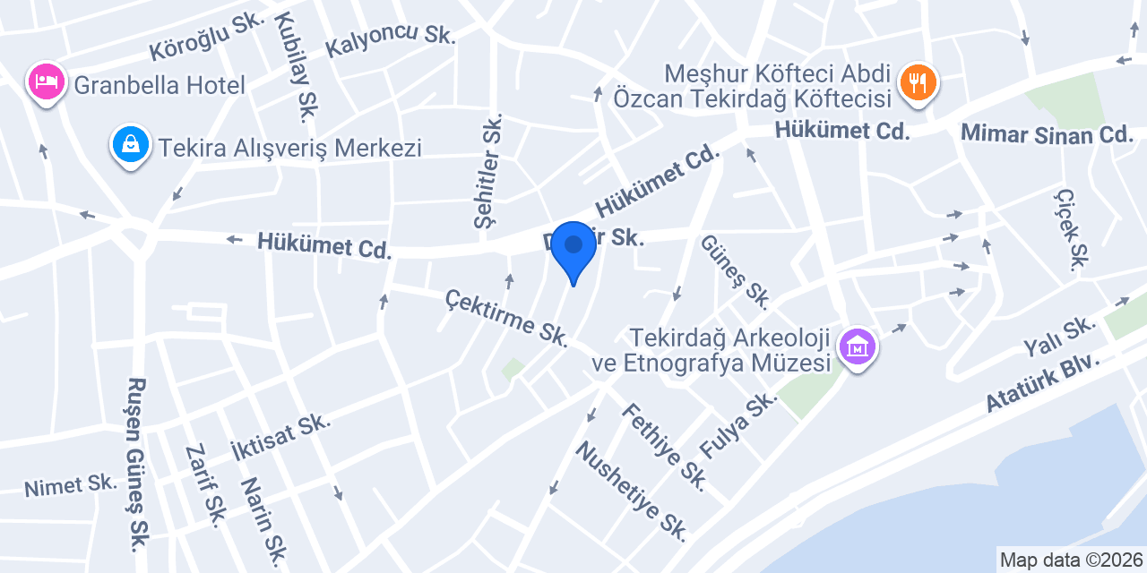 Örnek Sıhhi Tesisat konumu