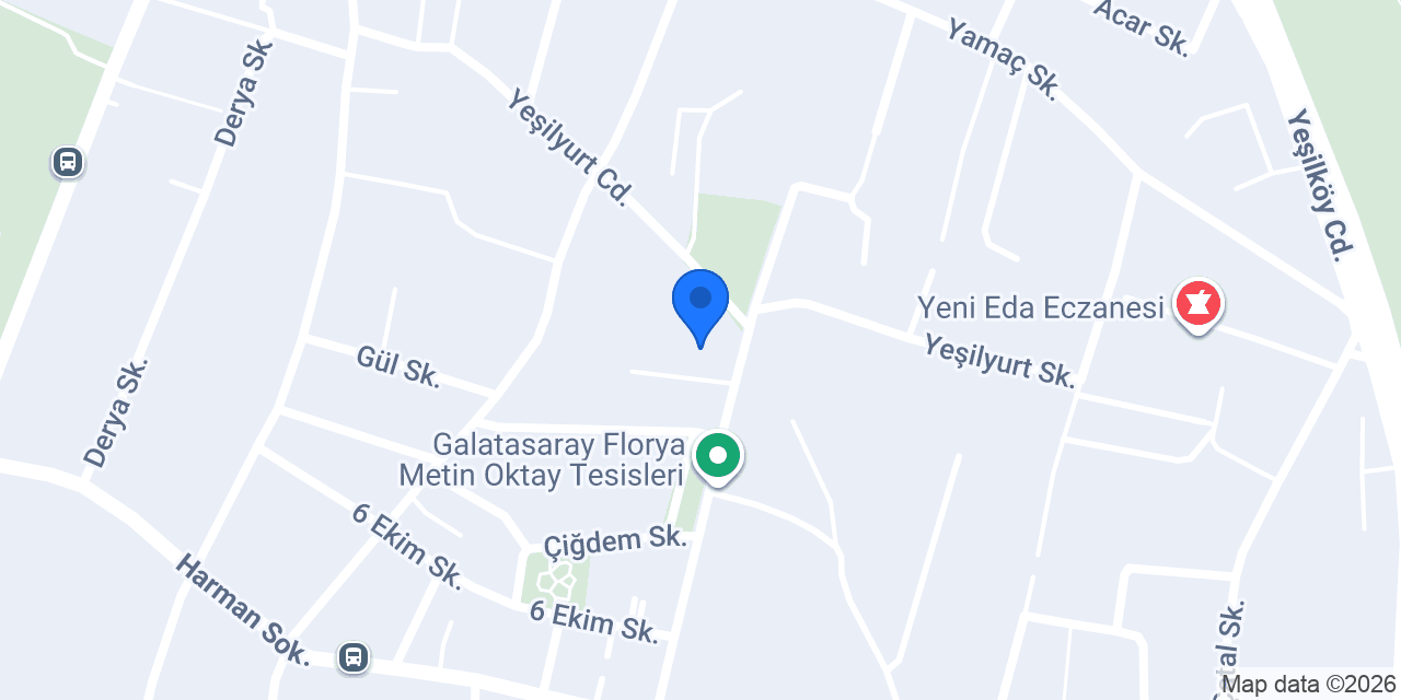 Profesyoneller Akademi Florya konumu