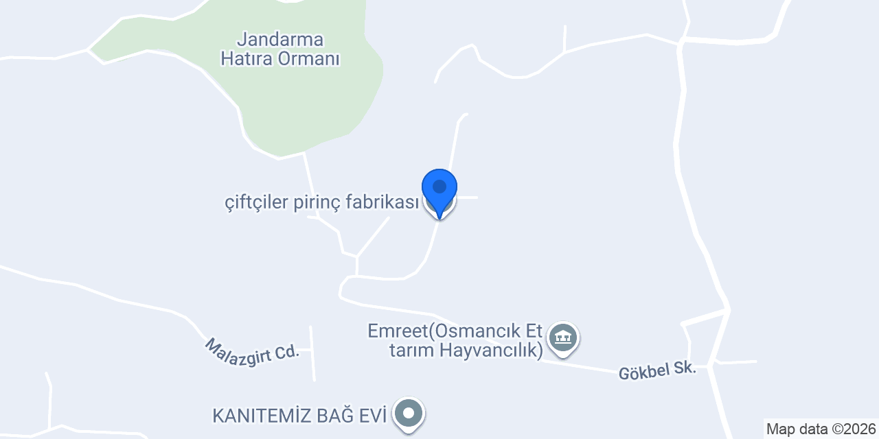 çiftçiler pirinç fabrikası konumu