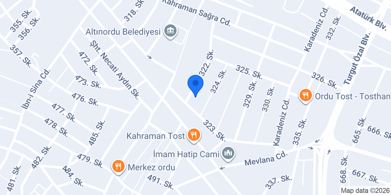 Saraner Sıhhi Tesisat konumu