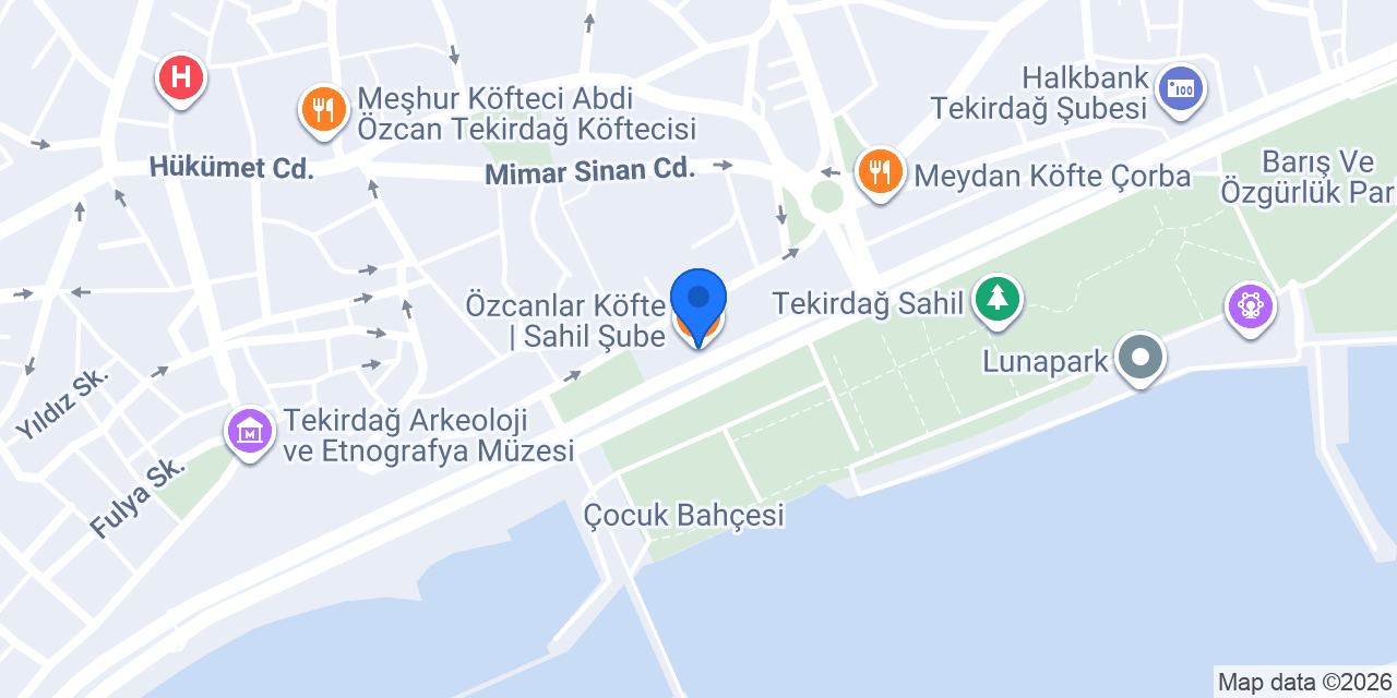 Özcanlar Köfte | Sahil Şube konumu