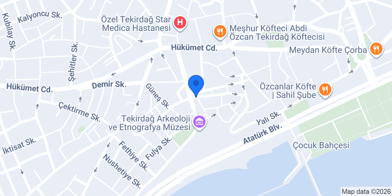 BATI RENT A CAR konumu