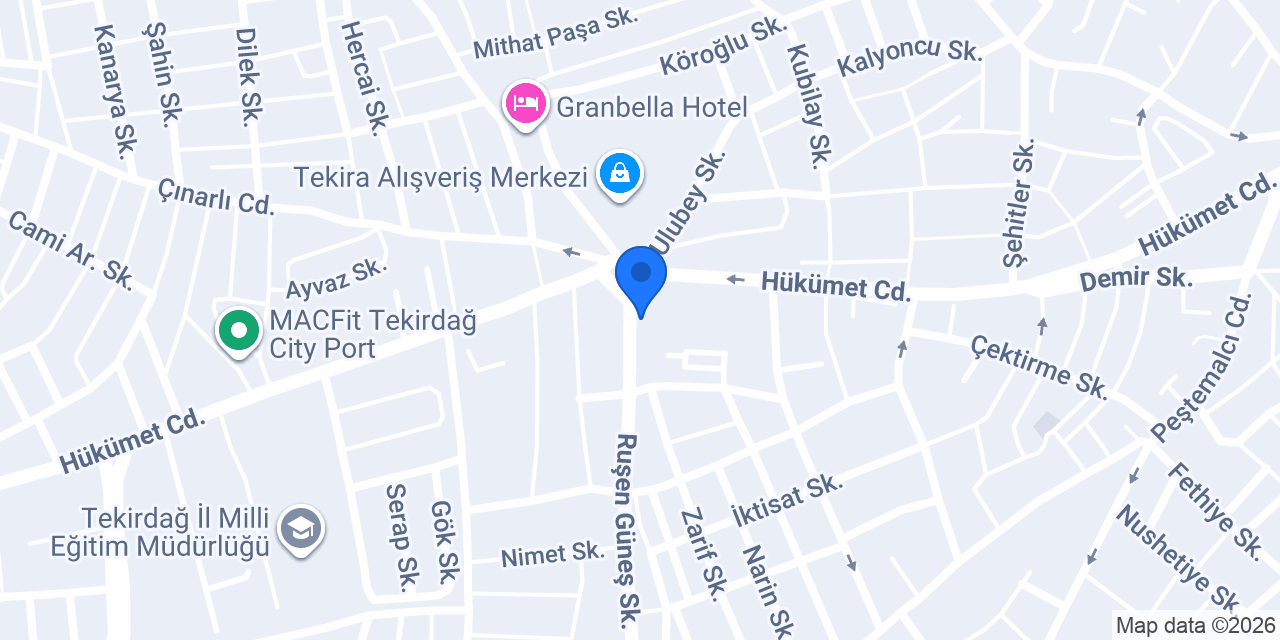 MERKEZ VETERİNER KLİNİĞİ konumu